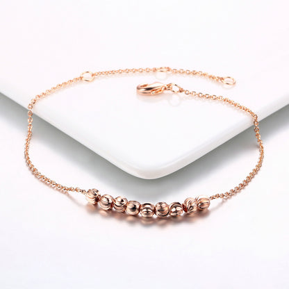 Roségoldenes Perlenarmband für Damen ⎜ Dezenter Glanz für elegante und zurückhaltende Alltagsmomente