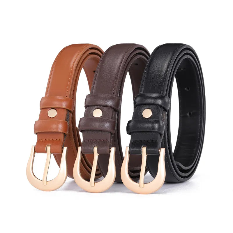 Basic-Gürtel mit Halbrundschnalle ⎜ Vielseitiges Accessoire für Alltag und Freizeit