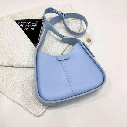 Damen Umhängetasche in Lederoptik ⎜ Hochwertige Tasche mit Struktur und breitem Riemen für moderne Styles