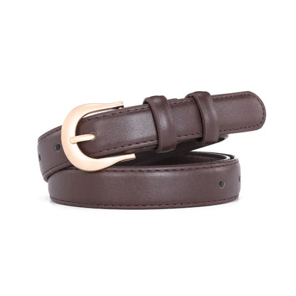 Basic-Gürtel mit Halbrundschnalle ⎜ Vielseitiges Accessoire für Alltag und Freizeit