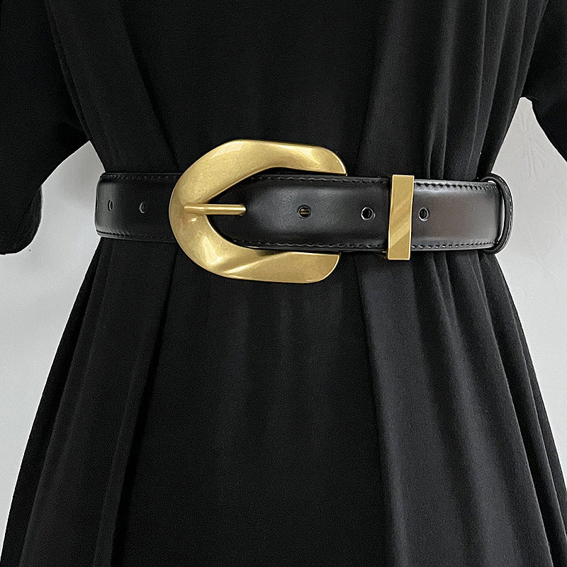 Taillengürtel mit Metallschließe für Damen ⎜ Verstellbares Accessoire im Retro-Stil für feminine Outfits