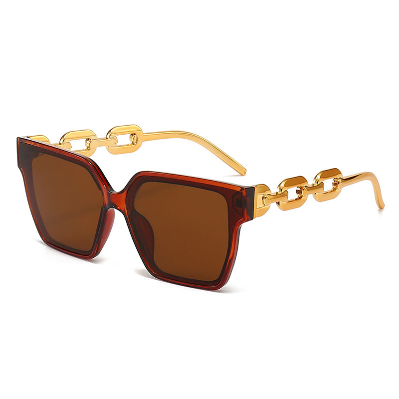 Quadratische Sonnenbrille im Statement-Stil ⎜ Unisex-Design für Streetstyle & Sonne