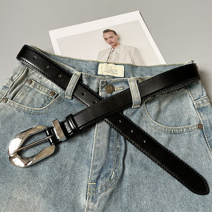 Taillengürtel mit Metallschließe für Damen ⎜ Verstellbares Accessoire im Retro-Stil für feminine Outfits