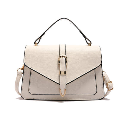 Klassische Umhängetasche für Damen ⎜ Elegante Schultertasche mit Schnalle für Alltag und besondere Anlässe