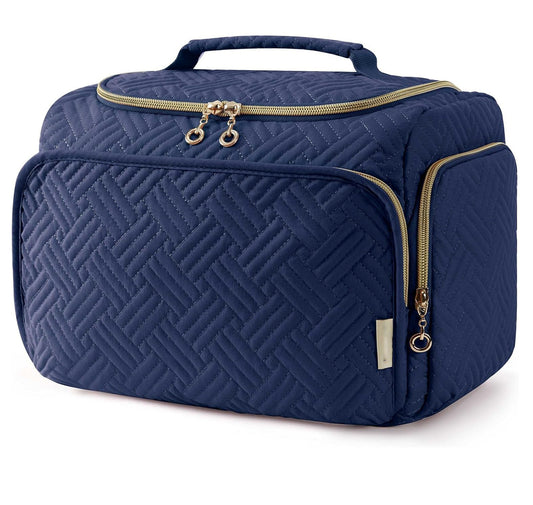 Wasserfeste Damen-Kulturtasche mit Haken ⎜ Praktisches Modell mit Griff für Bad, Urlaub und Alltag