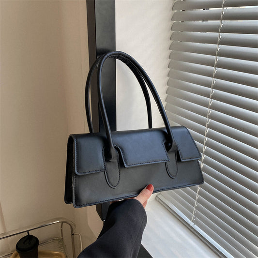 Modische Handtasche für Damen ⎜ Kleine Schultertasche in Retro-Optik für Alltag und Ausgehen
