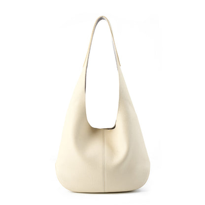 Große Schultertasche aus Leder für Damen ⎜ Weiche Beuteltasche mit viel Platz für Alltag und Büro