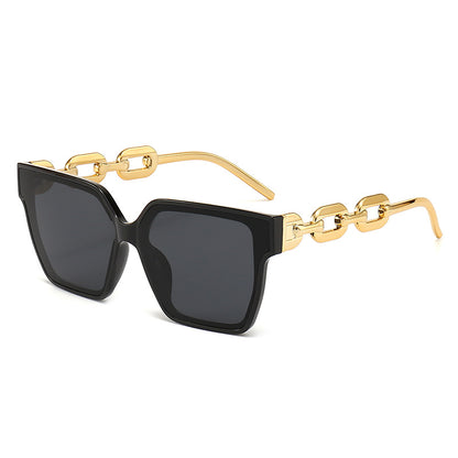 Quadratische Sonnenbrille im Statement-Stil ⎜ Unisex-Design für Streetstyle & Sonne