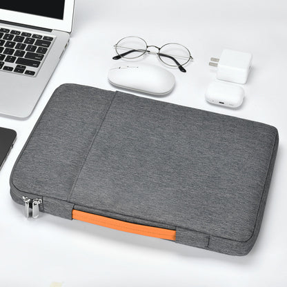 Notebook Tasche mit Griff ⎜ Stoßfeste Laptophülle mit Fleece-Futter und Fach für Zubehör und Reisedokumente
