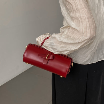 Moderne Tasche für Damen ⎜ Strukturierte Schultertasche im Vintage-Look für Arbeit, Freizeit und Übergang