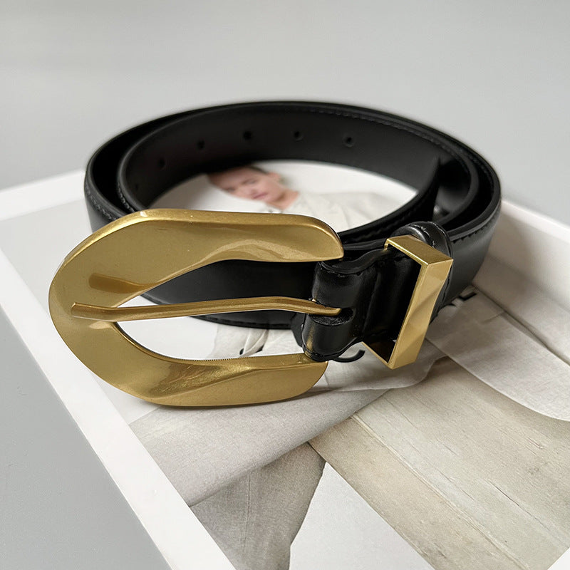 Taillengürtel mit Metallschließe für Damen ⎜ Verstellbares Accessoire im Retro-Stil für feminine Outfits