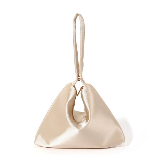 Satin Abendtasche für Damen ⎜ Elegante Handtasche mit Trageschlaufe und Magnetverschluss für festliche Anlässe