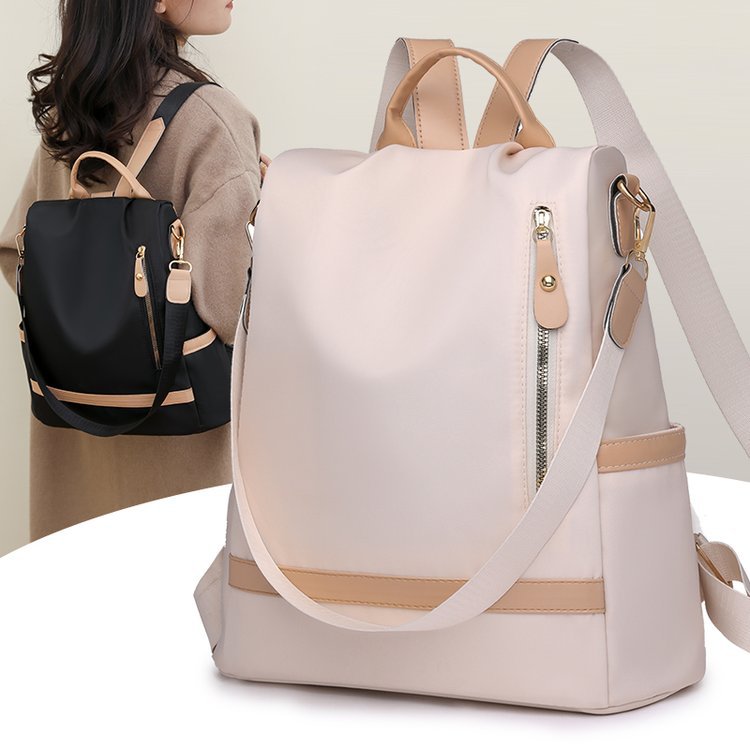 Anti-Diebstahl Rucksack für Damen ⎜ Stylischer Cityrucksack mit Reißverschluss und verstecktem Fach