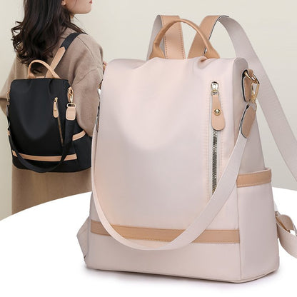 Anti-Diebstahl Rucksack für Damen ⎜ Stylischer Cityrucksack mit Reißverschluss und verstecktem Fach