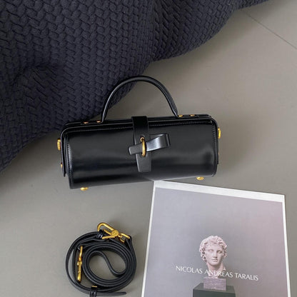 Moderne Tasche für Damen ⎜ Strukturierte Schultertasche im Vintage-Look für Arbeit, Freizeit und Übergang