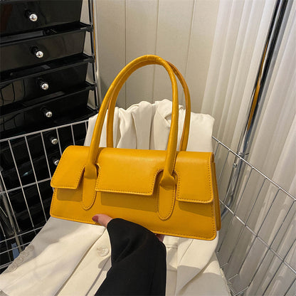 Modische Handtasche für Damen ⎜ Kleine Schultertasche in Retro-Optik für Alltag und Ausgehen