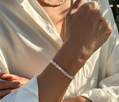 Schlichtes Perlenarmband⎜ Stilvoller Schmuck für elegante Alltagsmomente