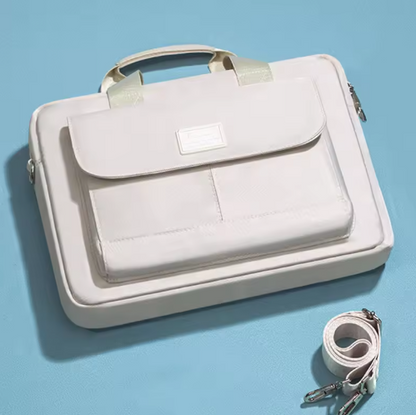 Stoßfeste Laptoptasche für Damen ⎜ Gepolsterte Schultertasche mit extra Fächern für Zubehör und Alltag