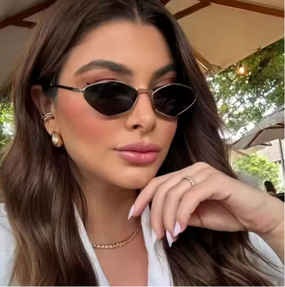 Filigrane Cat-Eye Sonnenbrille für Damen ⎜ Schmaler Rahmen für stilvollen Sonnenschutz