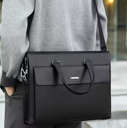 Business Handtasche für Herren ⎜ Elegante Aktentasche mit Zahlenschloss für Arbeit und Geschäftsreisen