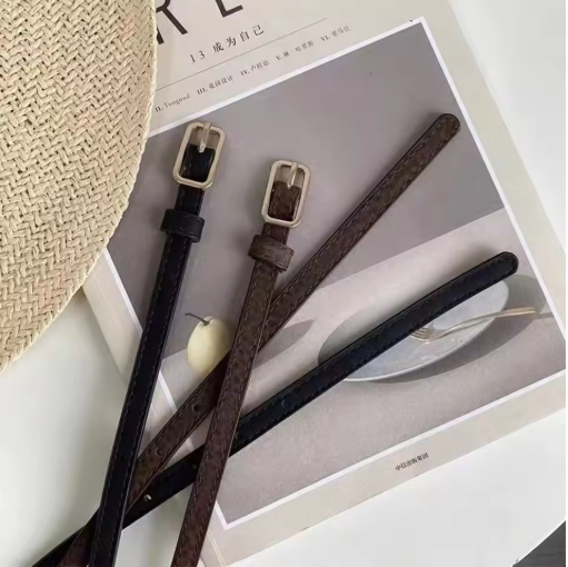 Minimalistischer Taillengürtel im Retro-Stil ⎜ Schmaler Gürtel für klassische Outfits mit modernem Touch