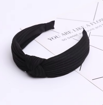 Breiter Haarreif im Retro-Stil für Damen ⎜ Geflochtenes Stirnband aus Strick für vielseitige Alltagsfrisuren