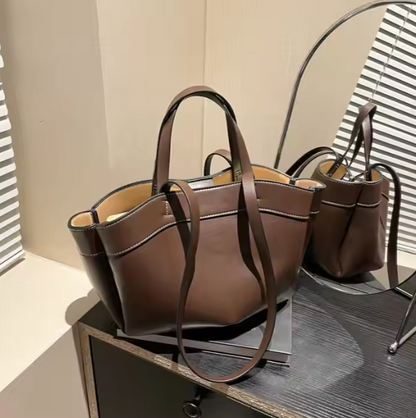 Große Tragetasche für Damen ⎜ Modische Schultertasche mit viel Stauraum für Büro, Alltag und Freizeit