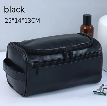 Pflege-Organizer für Herren ⎜ Wasserfeste Kosmetiktasche mit Tragegriff und geräumigem Innenfach