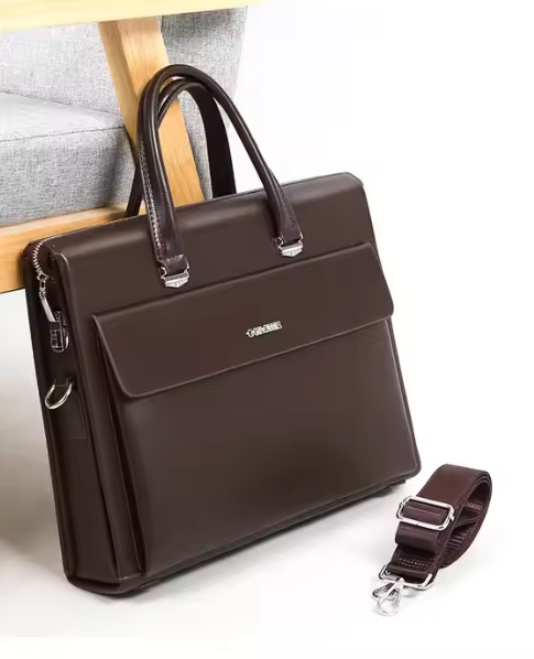 Business Handtasche für Herren ⎜ Elegante Aktentasche mit Zahlenschloss für Arbeit und Geschäftsreisen