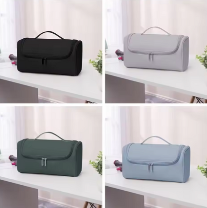 Reise-Kosmetiktasche mit wasserabweisendem Stoff ⎜ Handliches Modell mit Reißverschluss und Innenfächern