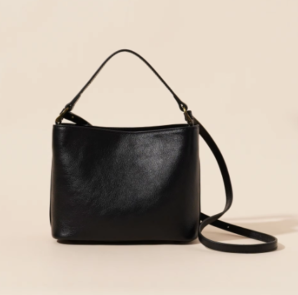 Damen Schultertasche im Lederlook ⎜ Klassische Vintage-Bag mit viel Platz für Alltag und Freizeit