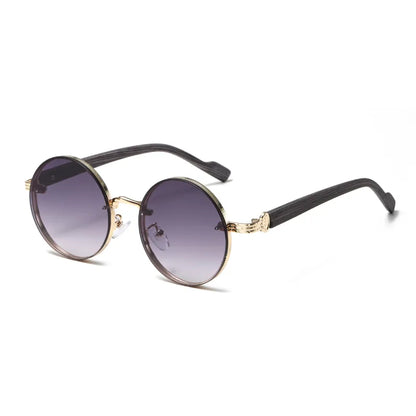 Runde Damen-Sonnenbrille mit Metallgestell ⎜ Klassik trifft Retro mit UV-Schutz