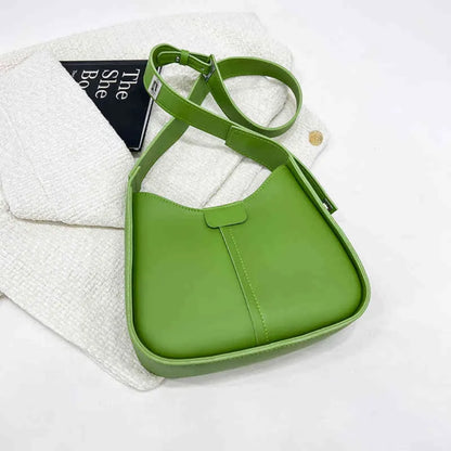Damen Umhängetasche in Lederoptik ⎜ Hochwertige Tasche mit Struktur und breitem Riemen für moderne Styles