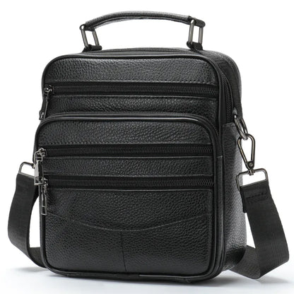 Herren-Schultertasche mit Muster ⎜ Stilvolles Karodesign für Alltag und modische Freizeitlooks
