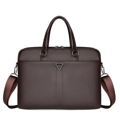Große Laptoptasche für Herren ⎜ Wasserfeste Business-Tasche mit Schulterriemen für Reisen und Alltag
