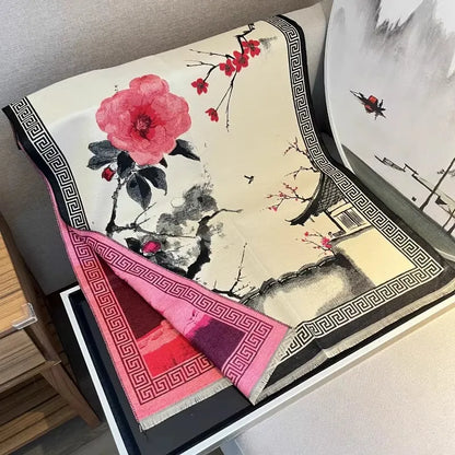 Winter-Schal modernen Stil ⎜ Weiches Damenaccessoire für kalte Tage