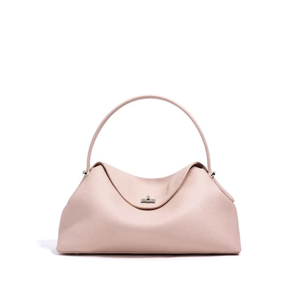 Elegante Schultertasche für Damen ⎜ Stilvolle Handtasche aus Leder mit kurzem Henkel für Alltag und Events